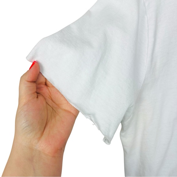 Mad Dog 2020 Alcohol Graphic Boxy Cropped Upcycled Pocket Short Sleeve T Shirt - Picture 6 of 10